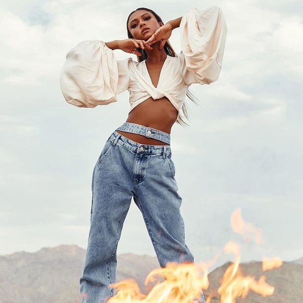 women long jeans solid color casual low waist trouses with above navel loose straight tube belt for autumn spring women's, Blue
women long jeans solid color casual low waist trouses with above navel loose straight tube belt for autumn spring women's, Blue