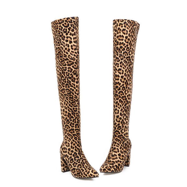 stretch slim women's thigh high boots leopard over the knee boots women purple long fetish shoes ladies large size 210429, Black
stretch slim women's thigh high boots leopard over the knee boots women purple long fetish shoes ladies large size 210429, Black