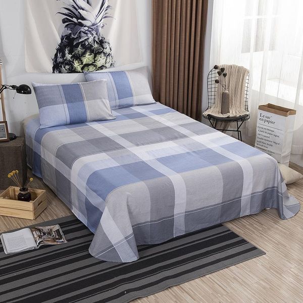 sheets & sets 100% cotton plaid flat sheet for children adults single double bed bedsheets (no case) xf727-19
sheets & sets 100% cotton plaid flat sheet for children adults single double bed bedsheets (no case) xf727-19