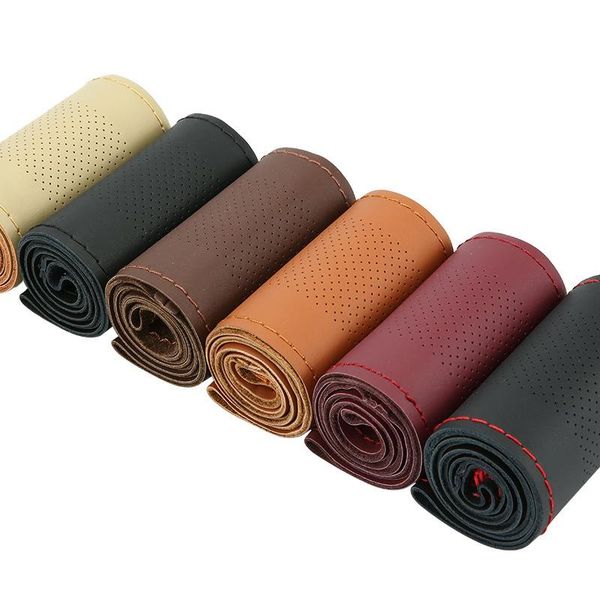 steering wheel covers car cover braid soft texture 38cm with needles and thread diy artificial leather styling
steering wheel covers car cover braid soft texture 38cm with needles and thread diy artificial leather styling