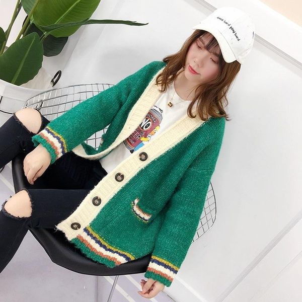 women's sweaters sweater women full sale poncho jumper the fund woman 2021 pattern cardigan autumn and winter korean long sleeve loose, White;black
women's sweaters sweater women full sale poncho jumper the fund woman 2021 pattern cardigan autumn and winter korean long sleeve loose, White;black