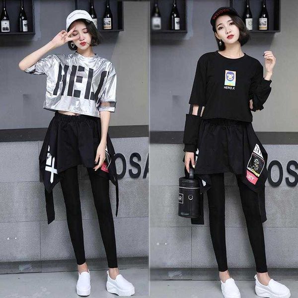 women's leggings stacked set jazz costumes leotards suit fake two-piece hip hop culottes leadership stretchy black pants 70zb
women's leggings stacked set jazz costumes leotards suit fake two-piece hip hop culottes leadership stretchy black pants 70zb