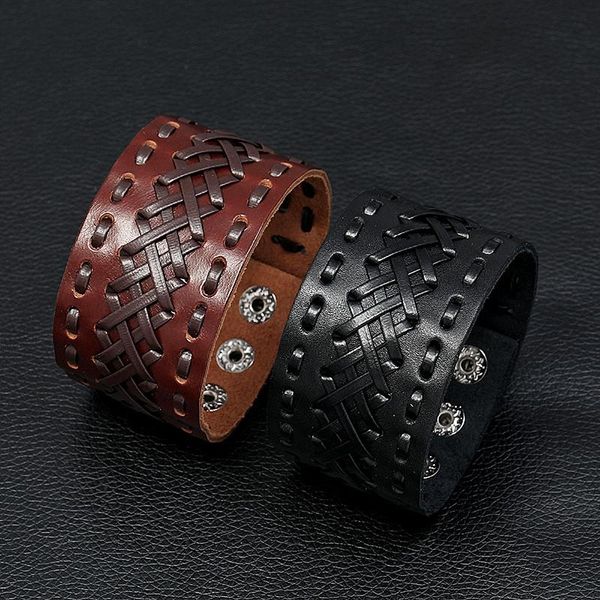 charm bracelets genuine leather punk bracelet mens multilayer braided rope for men women jewelry gifts, Golden;silver
charm bracelets genuine leather punk bracelet mens multilayer braided rope for men women jewelry gifts, Golden;silver