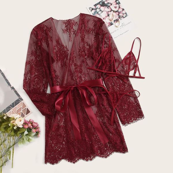 women's sleepwear fashion women lady lace up robe woman nightwear g-string underwear lingerie nightdress sleep lounge, Black;red
women's sleepwear fashion women lady lace up robe woman nightwear g-string underwear lingerie nightdress sleep lounge, Black;red