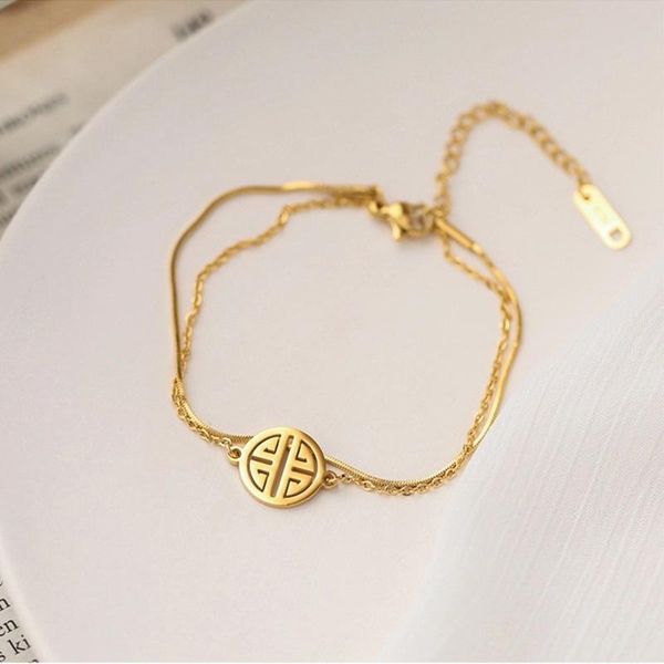 anklets simple temperament fu brand anklet lucky transfer round double titanium steel gold woman outdoor beach jewelry, Red;blue
anklets simple temperament fu brand anklet lucky transfer round double titanium steel gold woman outdoor beach jewelry, Red;blue