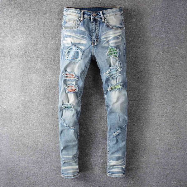 jeans fashion streetwear light blue elastic destroyed slim ripped men designer denim pencil pants hip hop jeans homme
jeans fashion streetwear light blue elastic destroyed slim ripped men designer denim pencil pants hip hop jeans homme