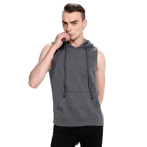 running sets hooded men coat pocket vest waistcoat pure color casual and comfortable, Black;blue
running sets hooded men coat pocket vest waistcoat pure color casual and comfortable, Black;blue