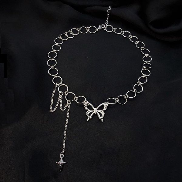 chokers hip hop butterfly tassel link chain choker necklace for women teens girls trendy punk party daily fashion jewelry, Golden;silver
chokers hip hop butterfly tassel link chain choker necklace for women teens girls trendy punk party daily fashion jewelry, Golden;silver