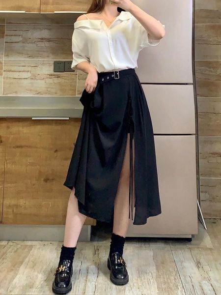 skirts cross bandage black women summer streetwear casual split hem asymmetric long high waist ladies 2021 punk
skirts cross bandage black women summer streetwear casual split hem asymmetric long high waist ladies 2021 punk