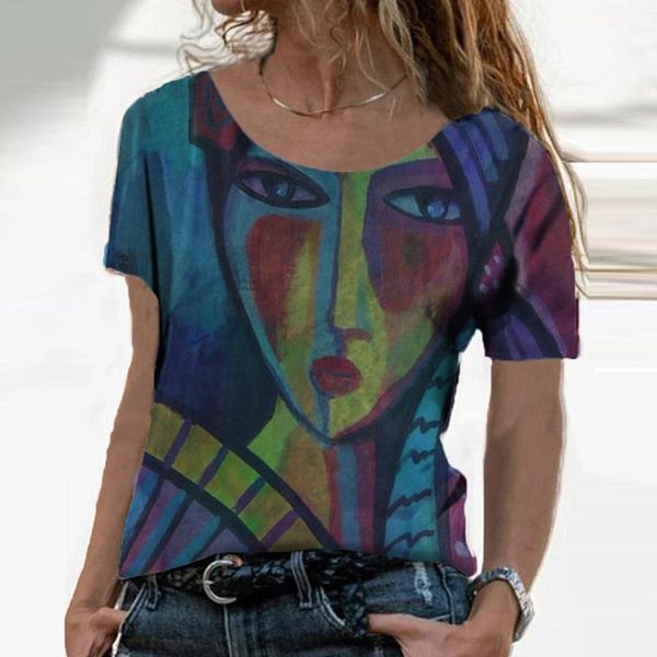 oversized t shirt vintage streetwear gothic punk clothes abstract face printed loose blusas tie dye women's t-shirt, White
oversized t shirt vintage streetwear gothic punk clothes abstract face printed loose blusas tie dye women's t-shirt, White