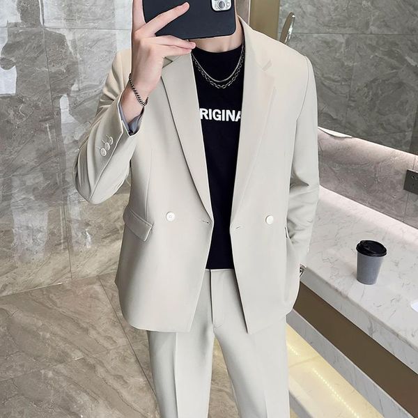men's suits & blazers ( jacket + pants ) mens 2 piece set loose groomsmen wedding tuxedos for men notch lapel formal prom suit costume, White;black
men's suits & blazers ( jacket + pants ) mens 2 piece set loose groomsmen wedding tuxedos for men notch lapel formal prom suit costume, White;black