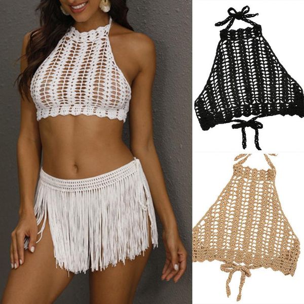 women's swimwear 2021 tankini bikini woman hollow out swimsuit crochet black swimming bra summer female s l, White;black
women's swimwear 2021 tankini bikini woman hollow out swimsuit crochet black swimming bra summer female s l, White;black