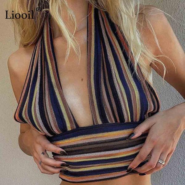 women's tanks & camis liooil patchwork striped halter short corset women summer 2021 sleeveless backless drawstring beach holiday sexy, White
women's tanks & camis liooil patchwork striped halter short corset women summer 2021 sleeveless backless drawstring beach holiday sexy, White