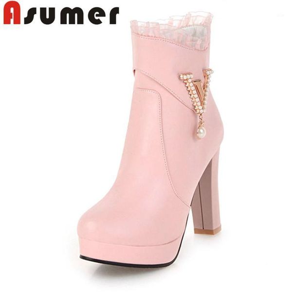 boots asumer 2021 daily crystal round toe solid pu ankle for women platform zip winter1, Black
boots asumer 2021 daily crystal round toe solid pu ankle for women platform zip winter1, Black