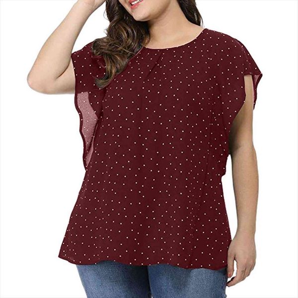 blusas mujer de moda summer women blouses plus size ruffle sleeve polka dot chiffon blouse 5xl ropa, White
blusas mujer de moda summer women blouses plus size ruffle sleeve polka dot chiffon blouse 5xl ropa, White