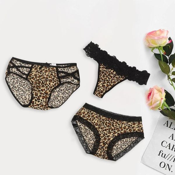 women's panties 3pcs high waist leopard print lace patchwork women fashion briefs underwear breathable comfort female est lingerie, Black;pink
women's panties 3pcs high waist leopard print lace patchwork women fashion briefs underwear breathable comfort female est lingerie, Black;pink