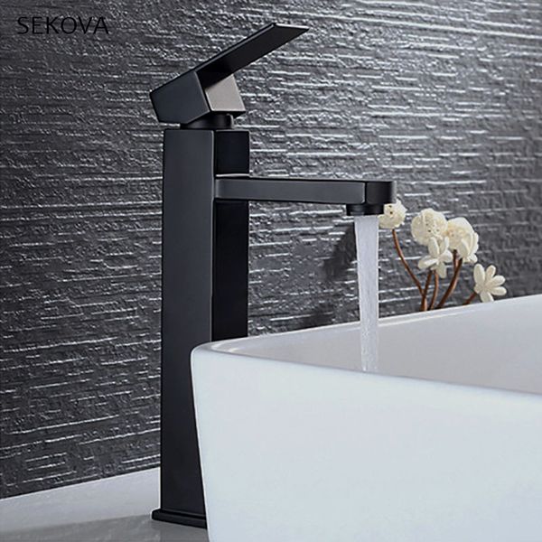 bathroom sink faucets black washbasin mixer faucet deck mounted water tapware squared style 2 height for under & counter a7fj
bathroom sink faucets black washbasin mixer faucet deck mounted water tapware squared style 2 height for under & counter a7fj