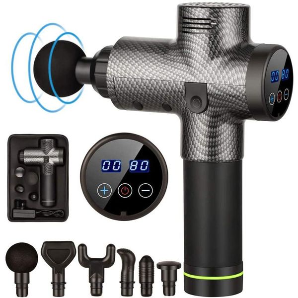 massage gun muscle massager tissue fascia with 6 heads lcd touch screen 20 speeds ultra quiet electric machine
massage gun muscle massager tissue fascia with 6 heads lcd touch screen 20 speeds ultra quiet electric machine