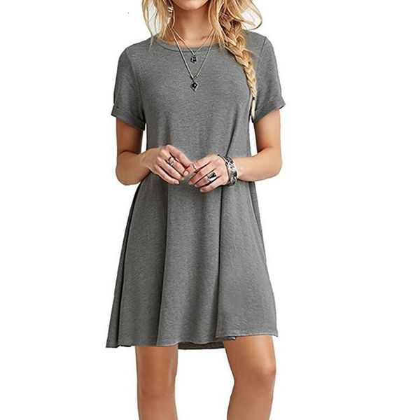 casual dresses woman dress loose short sleeve summer fashion for women u3wd, Black;gray
casual dresses woman dress loose short sleeve summer fashion for women u3wd, Black;gray