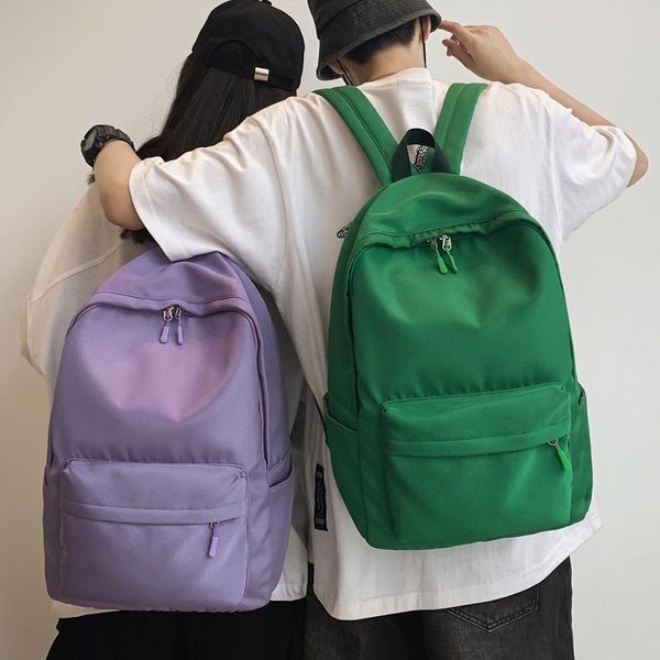 backpack 2021 solid color waterproof oxford women men large capacity lapbackpacks travel bag couples schoolbag
backpack 2021 solid color waterproof oxford women men large capacity lapbackpacks travel bag couples schoolbag