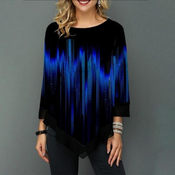 women's blouses & shirts plus size 5xl print blouse oversize irregular hem ladies spring summer large fashion casual female, White
women's blouses & shirts plus size 5xl print blouse oversize irregular hem ladies spring summer large fashion casual female, White