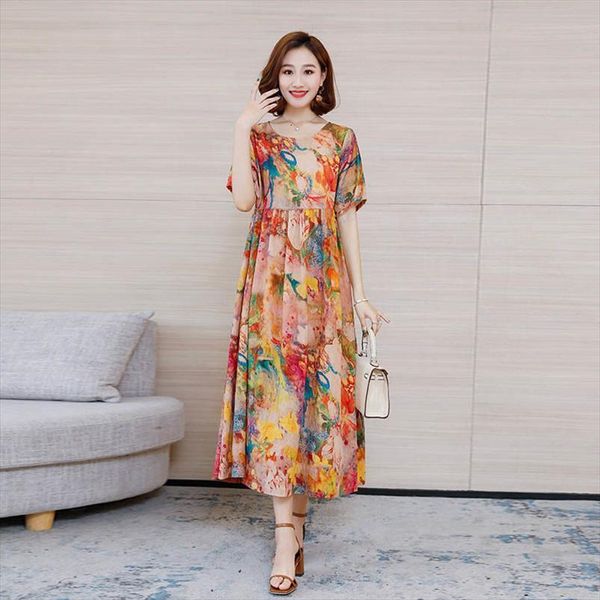 summer style loose and women dresses plus sized thin floral vestido de mujer femme robe, Black;gray
summer style loose and women dresses plus sized thin floral vestido de mujer femme robe, Black;gray