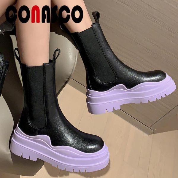 boots conasco fashion women mid-calf autumn winter warm genuine leather casual basic shoes concise design woman, Black
boots conasco fashion women mid-calf autumn winter warm genuine leather casual basic shoes concise design woman, Black