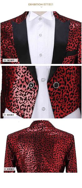 men's suits & blazers pyjtrl set of two men's gold stamps red leopard print fashion for wedding bridegroom stage singers party dre, White;black
men's suits & blazers pyjtrl set of two men's gold stamps red leopard print fashion for wedding bridegroom stage singers party dre, White;black
