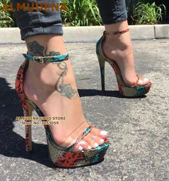 multi-snakeskin platform clear pvc gladiator sandals stiletto heels ankle buckle strap shoes thin python pumps, Black
multi-snakeskin platform clear pvc gladiator sandals stiletto heels ankle buckle strap shoes thin python pumps, Black