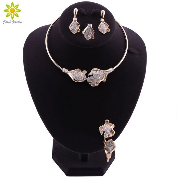 earrings & necklace wedding bridal jewelry sets crystal african beads set gold color nigerian statement, Silver
earrings & necklace wedding bridal jewelry sets crystal african beads set gold color nigerian statement, Silver