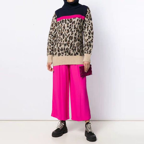 autumn hit color leopard for female turtleneck long sleeve knitting large size women's sweaters clothing, White;black
autumn hit color leopard for female turtleneck long sleeve knitting large size women's sweaters clothing, White;black