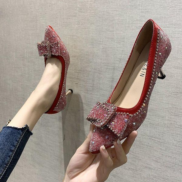dress shoes sequined rhinestones high heels woman pumps 2021shiny material crystal diamond pointed party fashion women pump, Black
dress shoes sequined rhinestones high heels woman pumps 2021shiny material crystal diamond pointed party fashion women pump, Black