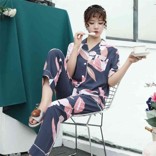 lisacmvpnel print fashion pajamas women's short-sleeved suit loose cardigan thin pyjamas artificial cotton silk sleepwear 210330, Black;red
lisacmvpnel print fashion pajamas women's short-sleeved suit loose cardigan thin pyjamas artificial cotton silk sleepwear 210330, Black;red