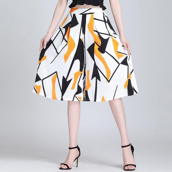 women's pants & capris women fashion print high waisted wide leg half skirts 2021 summer female elegant plus size loose casual woman 11, Black;white
women's pants & capris women fashion print high waisted wide leg half skirts 2021 summer female elegant plus size loose casual woman 11, Black;white