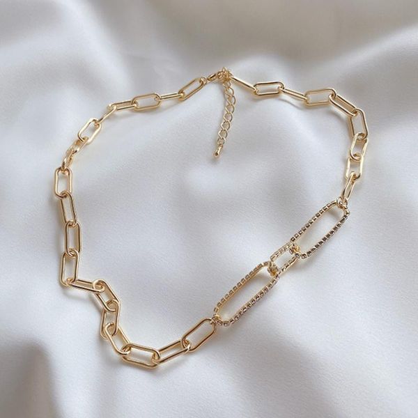 simple wild zircon metal texture chain necklace temperament fashion clavicle short gift for women cnl133 chains, Silver
simple wild zircon metal texture chain necklace temperament fashion clavicle short gift for women cnl133 chains, Silver