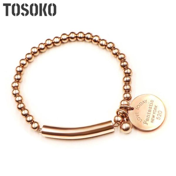 link, chain 2021 stainless steel love round brand solid bar bead bracelet sweet couple jewelry bse038, Black
link, chain 2021 stainless steel love round brand solid bar bead bracelet sweet couple jewelry bse038, Black