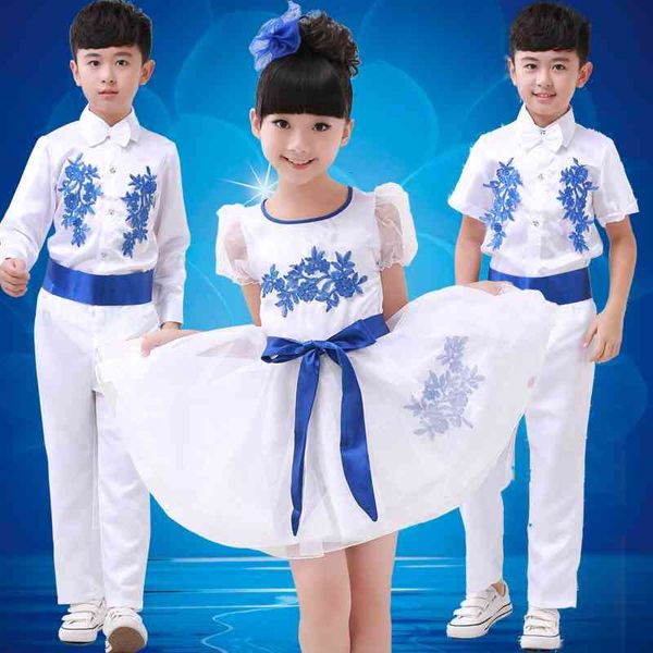 children's chorus boy and girl students porcelain performing suit children dance the costume set suits, Black;red
children's chorus boy and girl students porcelain performing suit children dance the costume set suits, Black;red