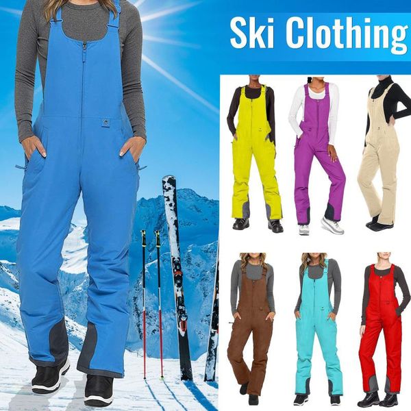 40# women's skiing pants insulated bib overalls solid color pocket one-piece suspenders trousers winter ski warm thick
40# women's skiing pants insulated bib overalls solid color pocket one-piece suspenders trousers winter ski warm thick