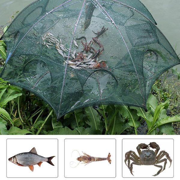 fishing accessories automatic net folding network fish trap cast crab dip cage (eight entrance)
fishing accessories automatic net folding network fish trap cast crab dip cage (eight entrance)