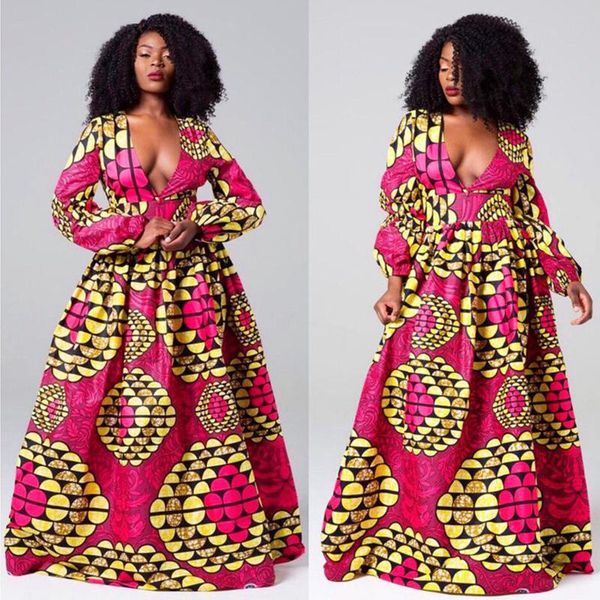 african dresses for women autumn winter dashiki clothes full sleeve v-neck plus size ladies robe africaine ethnic clothing, Red
african dresses for women autumn winter dashiki clothes full sleeve v-neck plus size ladies robe africaine ethnic clothing, Red
