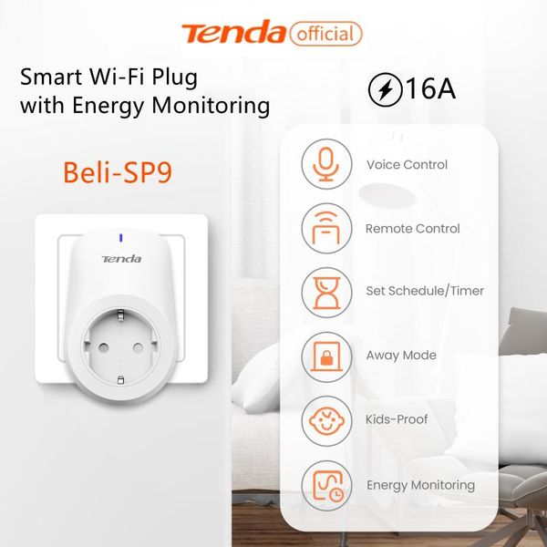 smart power plugs tenda home plug wifi socket eu 16a monitor timing function app control works with alexa google assistant
smart power plugs tenda home plug wifi socket eu 16a monitor timing function app control works with alexa google assistant