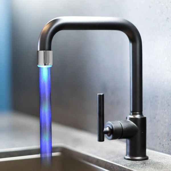 

other faucets, showers & accs led faucet lamp with rgb light temperature sensor glow shower stream water kitchen bathroom luminous 3 color t