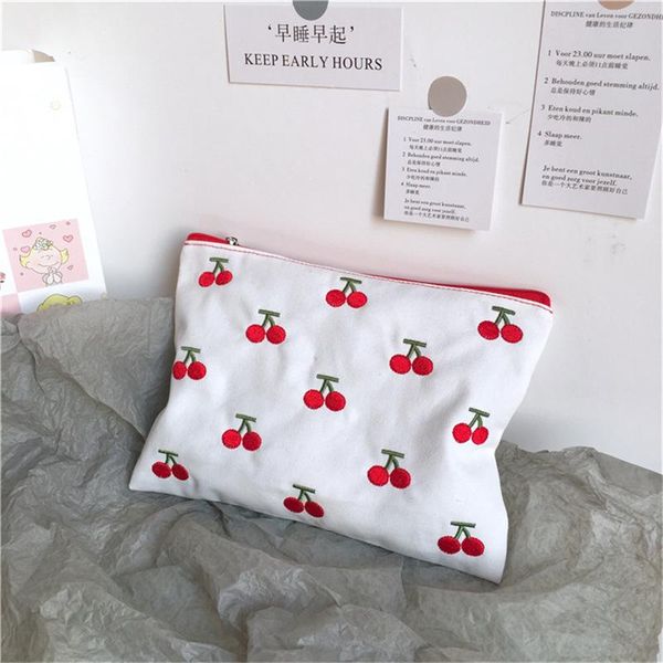 korea cherry embroidery cosmetic bag cute ladis make up pouch soft canvas toiletry women makeup bags organizer beauty case & cases
korea cherry embroidery cosmetic bag cute ladis make up pouch soft canvas toiletry women makeup bags organizer beauty case & cases