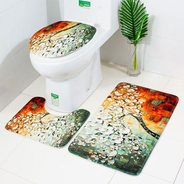 bathroom bath mat anti-slip extra grip with rubber backing funnel non-slip mats