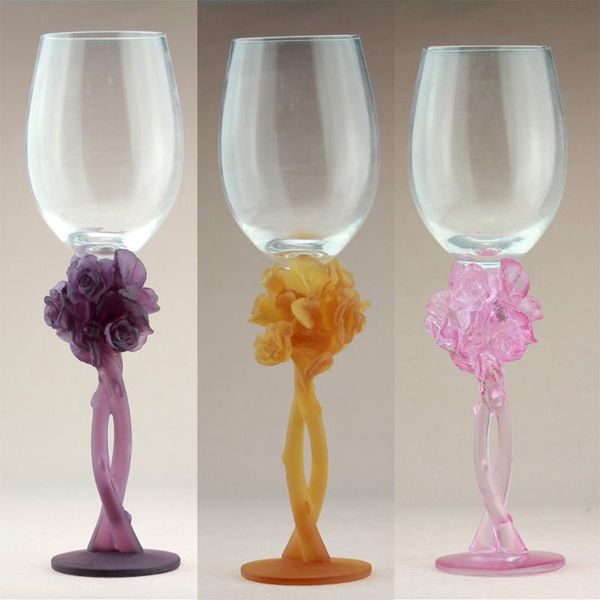 wine glasses luxury creative glass exquisite stable base colored glaze rose flower shape goblet cup home cabinet decor champagne
wine glasses luxury creative glass exquisite stable base colored glaze rose flower shape goblet cup home cabinet decor champagne