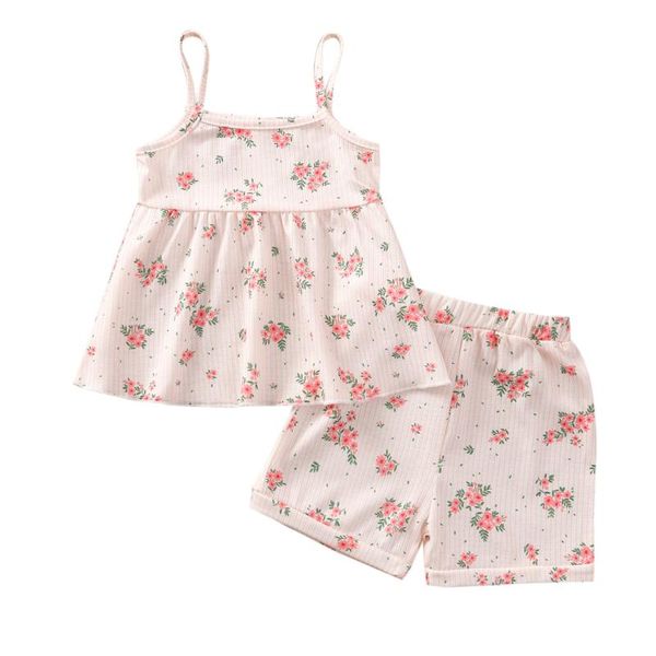 2pcs toddler baby girl summer clothing set sleeveless dress shirt shorts 4colors outfit 0-5years sets, White
2pcs toddler baby girl summer clothing set sleeveless dress shirt shorts 4colors outfit 0-5years sets, White