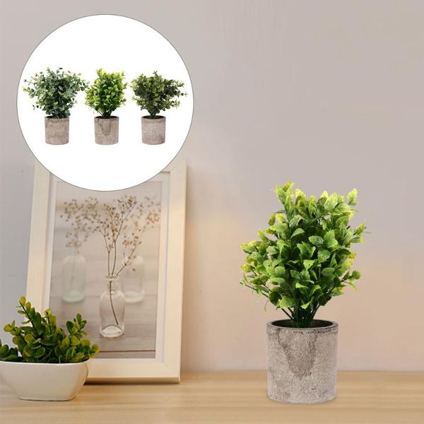 3pcs environmentally friendly green plants potted home desksimulation decorative flowers & wreaths
3pcs environmentally friendly green plants potted home desksimulation decorative flowers & wreaths