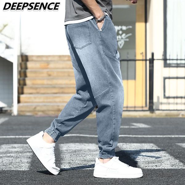 men's pants men casual jeans four seasons korean fashion trend feet pockets drawstring loose fit simple 8xl, Black
men's pants men casual jeans four seasons korean fashion trend feet pockets drawstring loose fit simple 8xl, Black