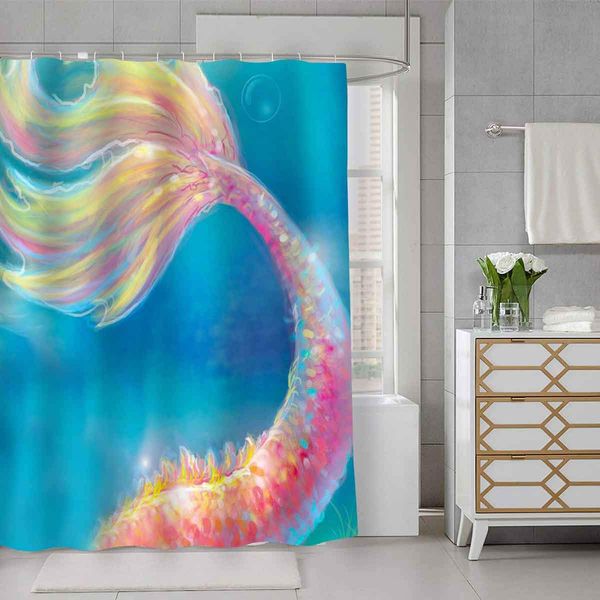 mermaid tail shower curtain pink fish scales on an unreal blue background decor bathroom curtain for kids, waterproof fabricwith
mermaid tail shower curtain pink fish scales on an unreal blue background decor bathroom curtain for kids, waterproof fabricwith