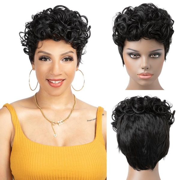 synthetic wigs short cut hair pixie brazilian kinky curly black red bob afro wig for women
synthetic wigs short cut hair pixie brazilian kinky curly black red bob afro wig for women